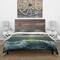 Designart 'Sunset Over Cloudy ocean' Sea & Shore Bedding Set - Duvet Cover & Shams